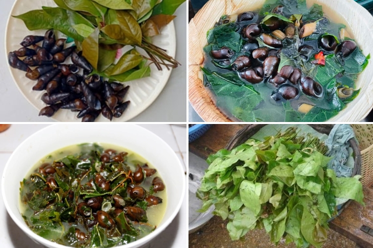 Rau ranh nấu ốc đá