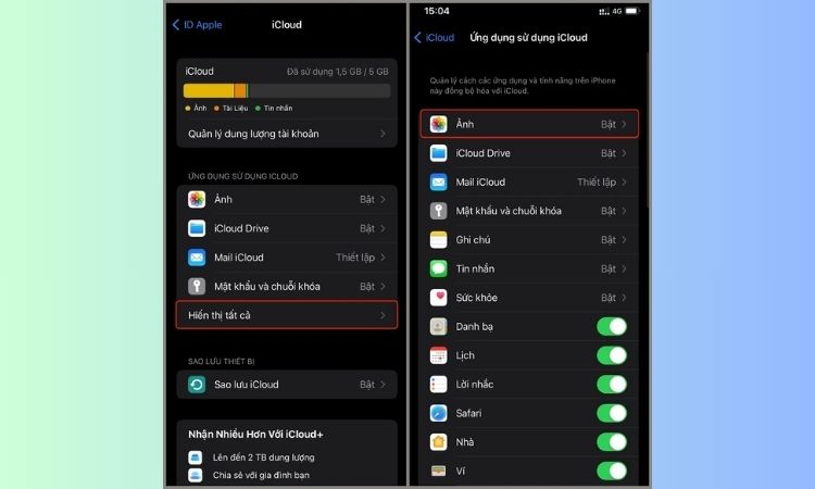 Cách đồng bộ iCloud trên 2 thiết bị