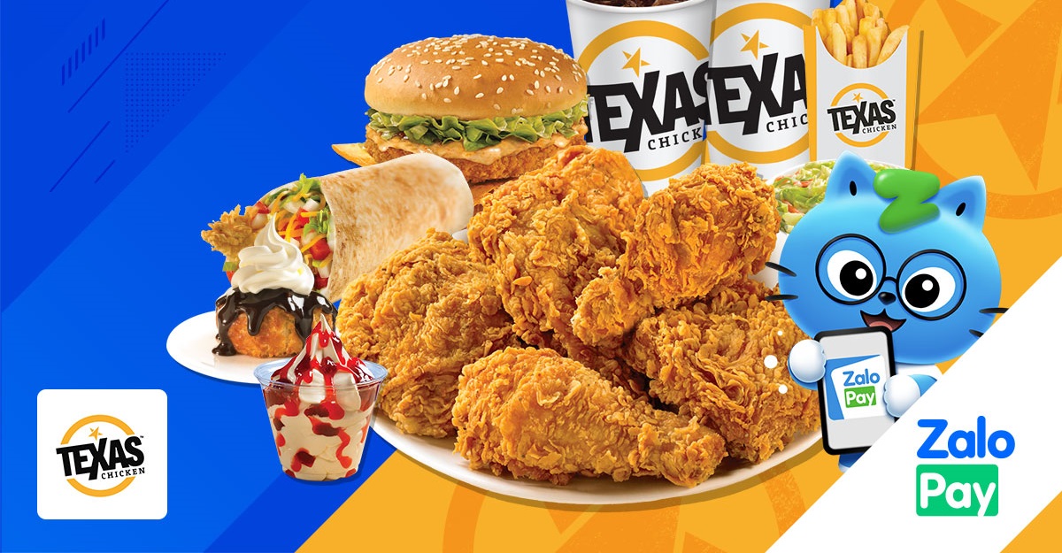 Thanh toán Texas Chicken bằng Ví ZaloPay