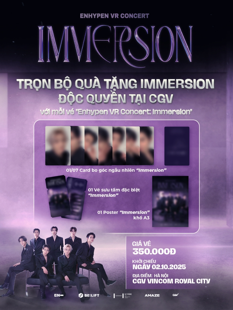 Quà tặng đặc biệt của CGV khi mua vé ENHYPEN VR CONCERT: IMMERSION