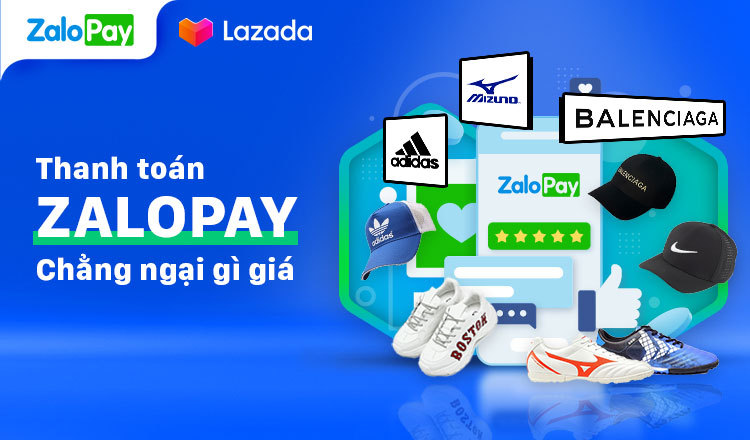 Mua nón hiệu nam cao cấp chính hãng trên Lazada thanh toán ZaloPay
