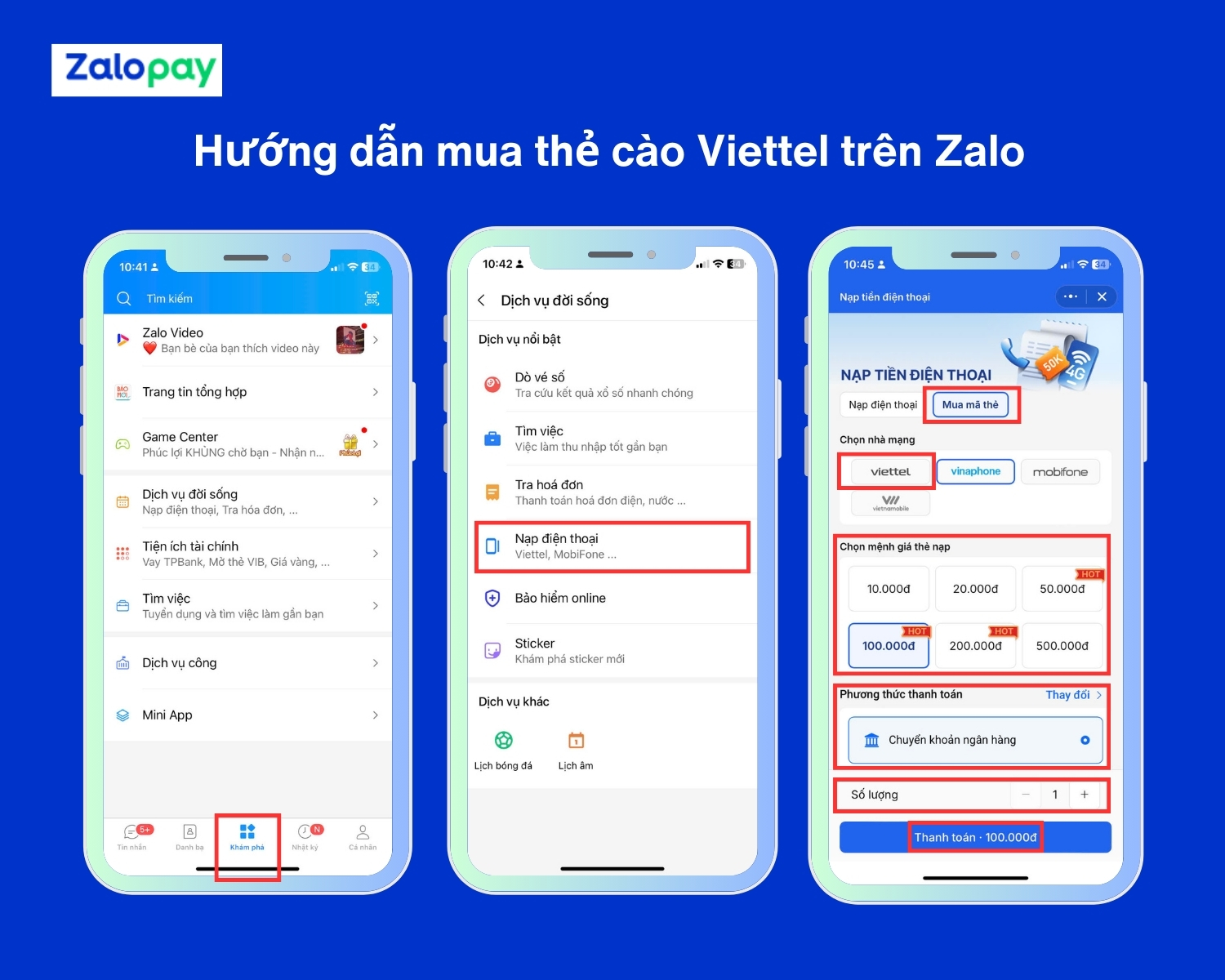 Cách nạp thẻ cào Viettel 