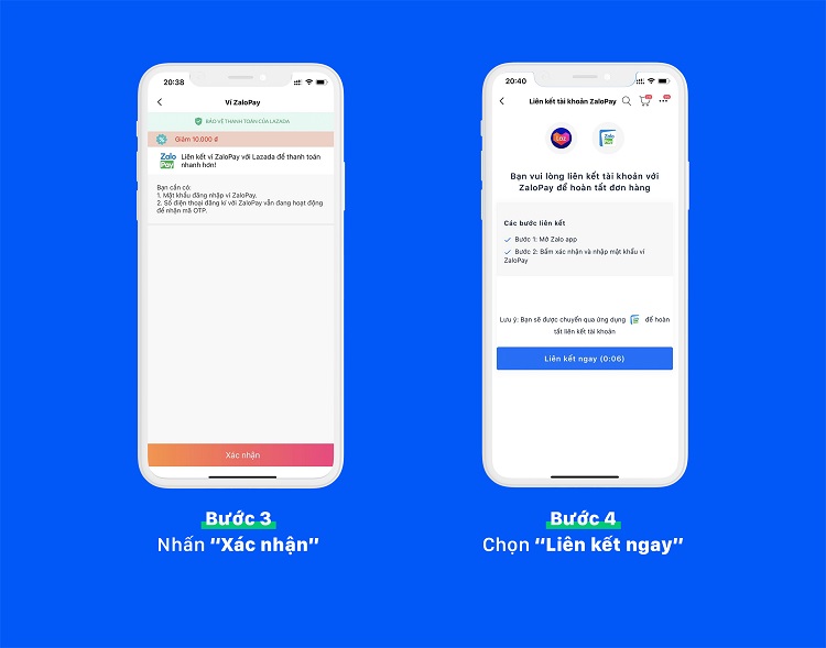 Hướng dẫn liên kết Lazada với ZaloPay