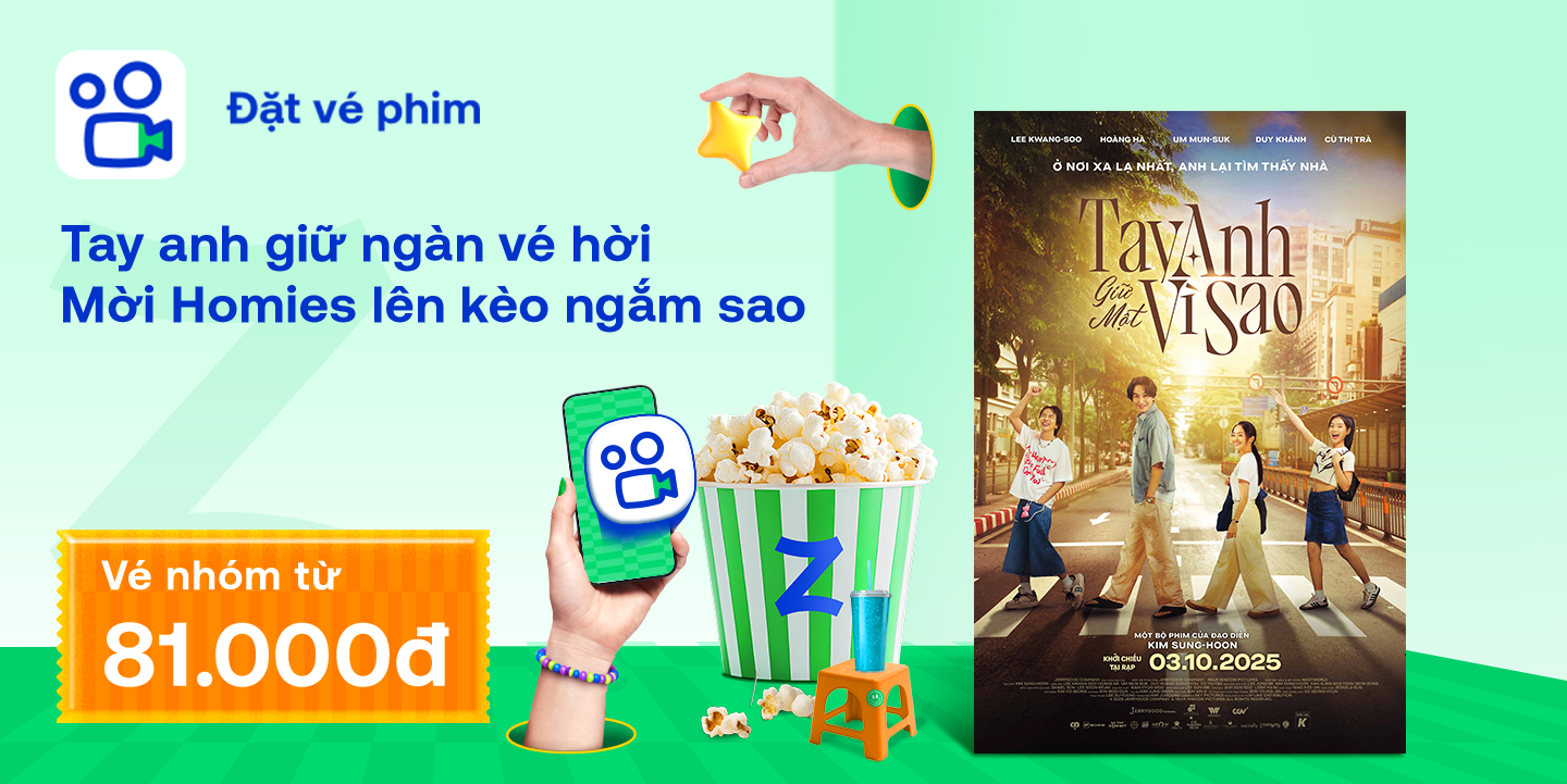 Đặt vé phim và nhận ưu đãi từ Zalopay