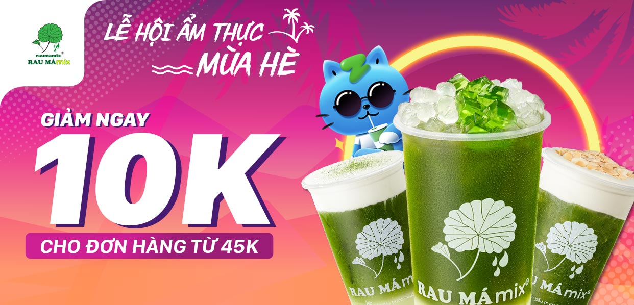 Khuyến mãi 10k mua rau má mix thanh toán zalopay