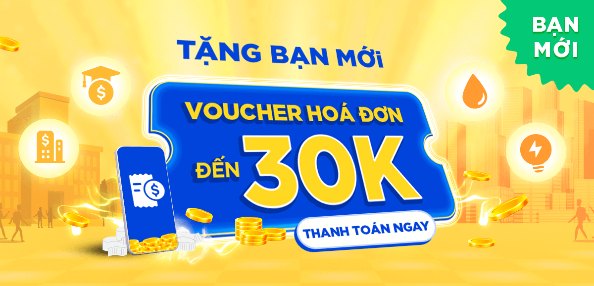 ZaloPay tặng bạn voucher 30k thanh toán hóa đơn