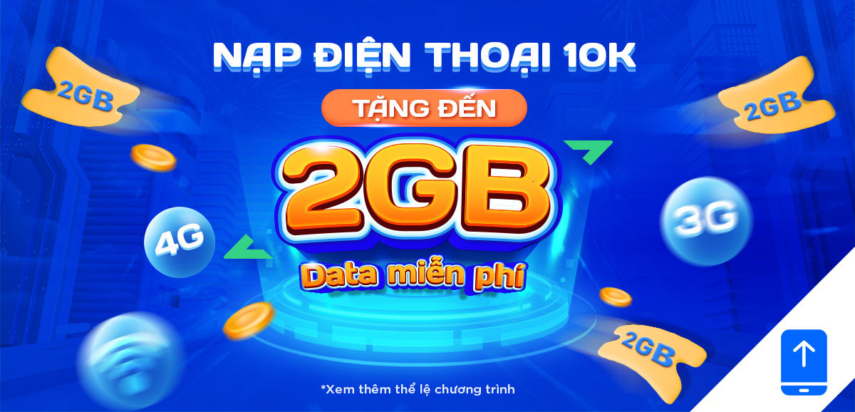 nạp điện thoại tặng data trên zalopay