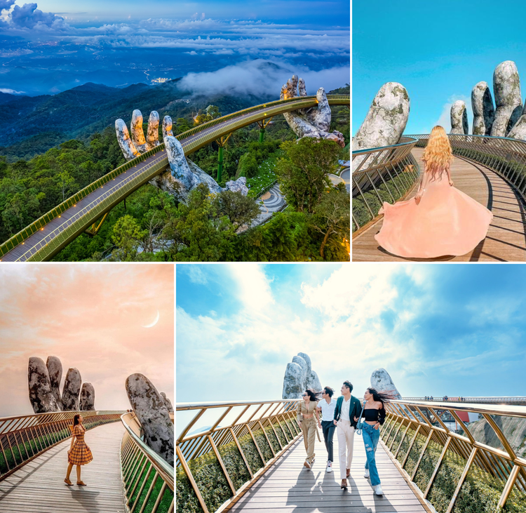 Check-in tại Cầu Vàng nổi tiếng toàn cầu