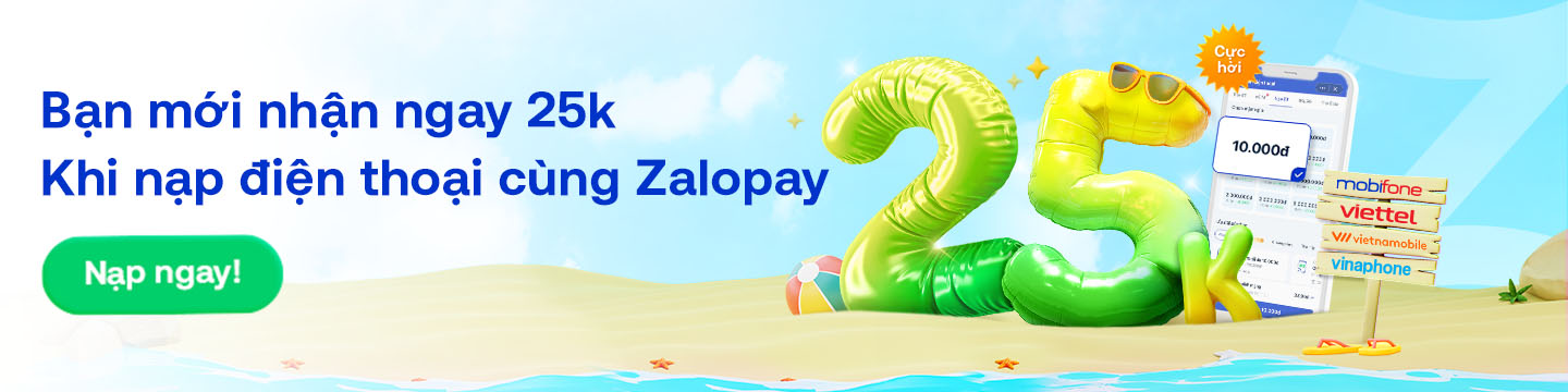 Ưu đãi khi nạp tiền điện thoại qua Zalopay
