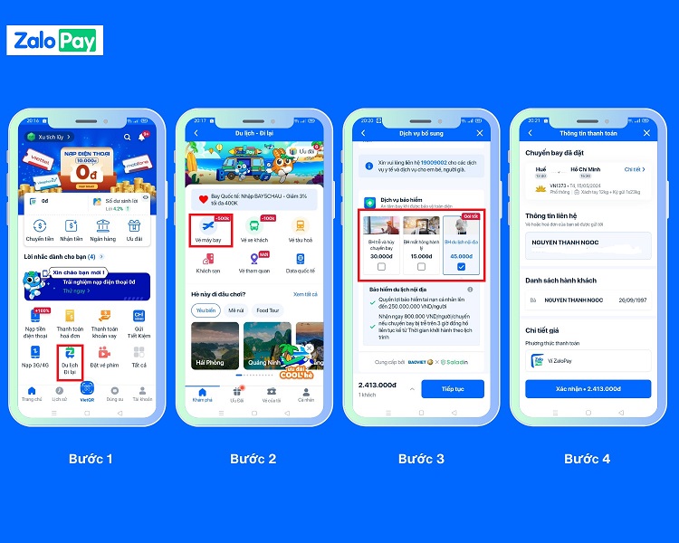 Cách mua bảo hiểm du lịch trên ZaloPay