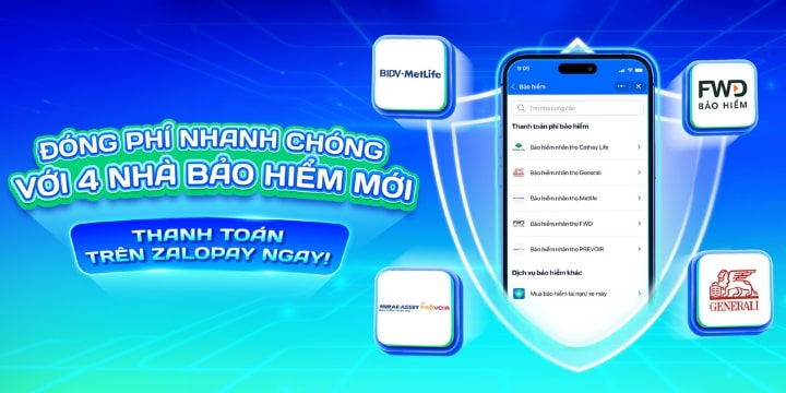 Tra cứu lịch sử thanh toán và trả phí bảo hiểm nhân thọ dễ dàng qua ZaloPay