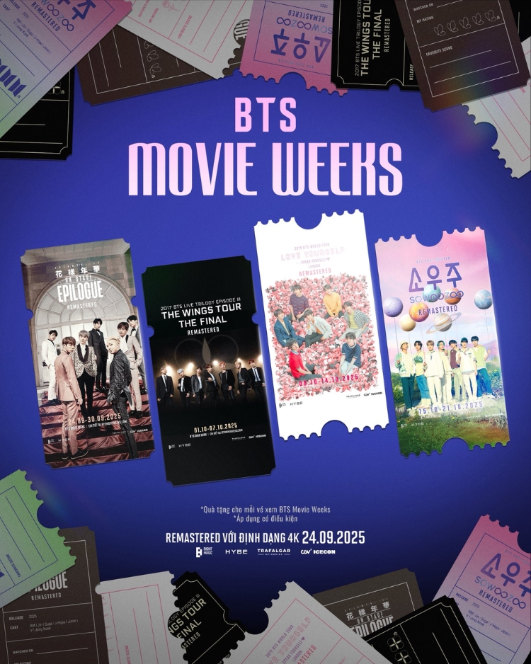 Chương trình 1: Tặng Special Ticket khi mua 01 vé xem phim BTS Movie Weeks