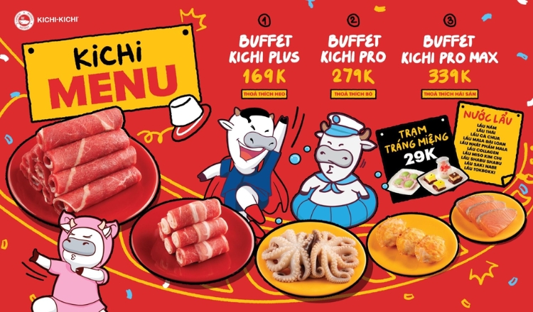 Bảng giá buffet Kichi Kichi