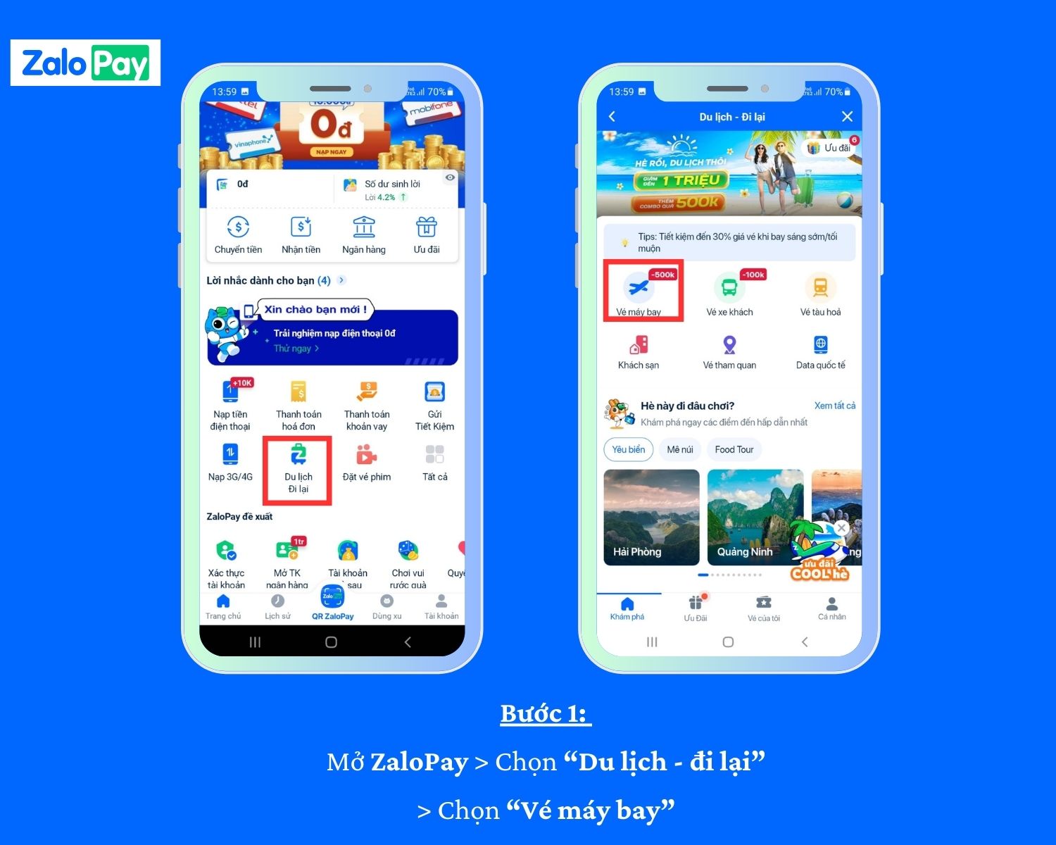 Đặt vé máy bay trên ZaloPay