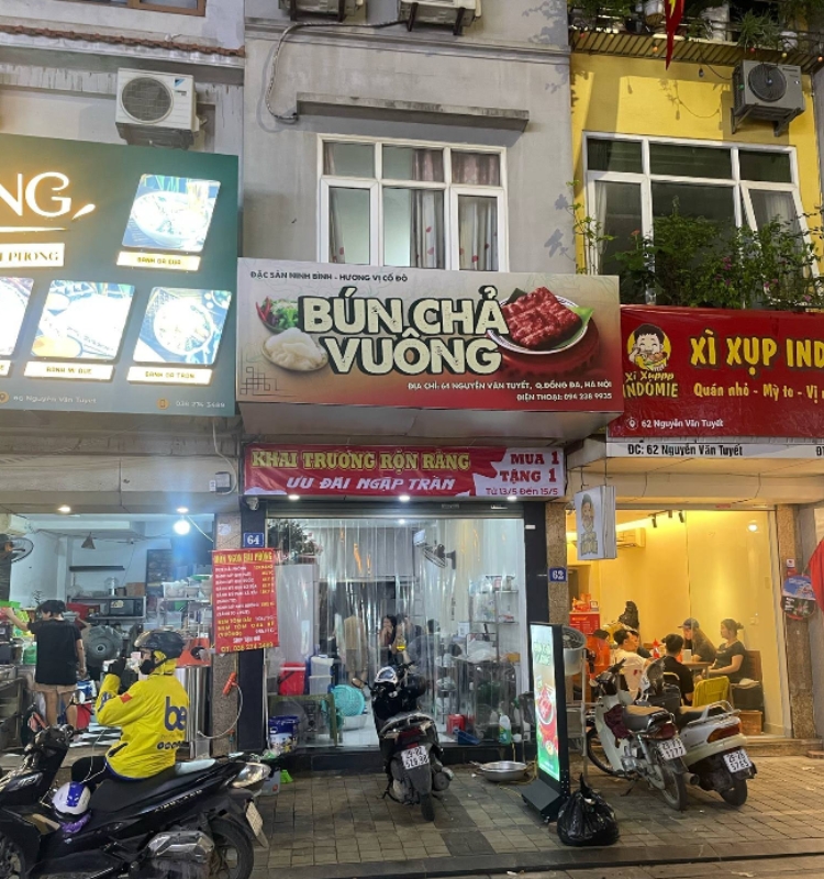 Bún chả VUÔNG