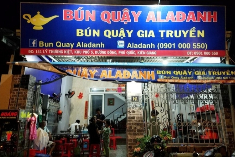 Bún quậy Alađanh Phú Quốc