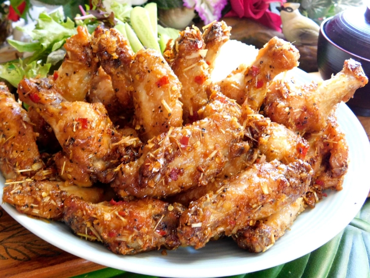 Gà chiên sả ớt