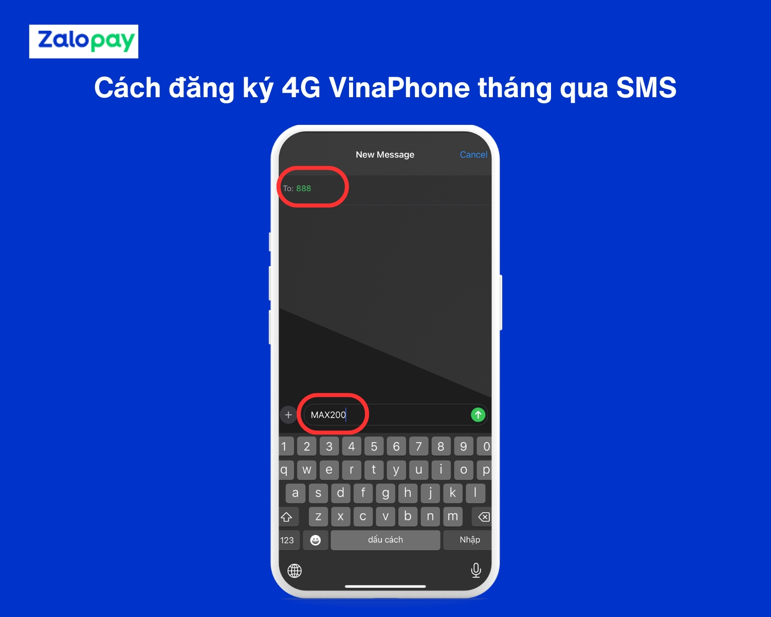Cách đăng ký 4G/5G VinaPhone tháng qua tin nhắn điện thoại SMS