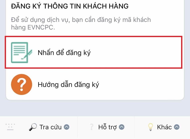 Cách đăng ký nhận thông báo tiền điện miễn phí qua Zalo