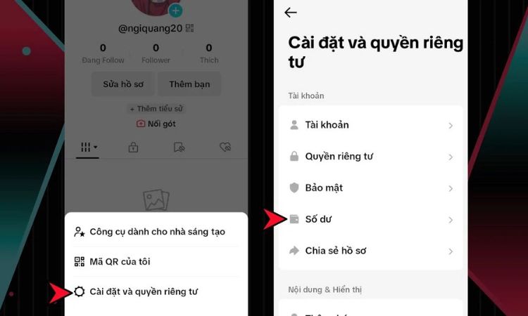 Các bước bật kiếm tiền TikTok bằng điện thoại