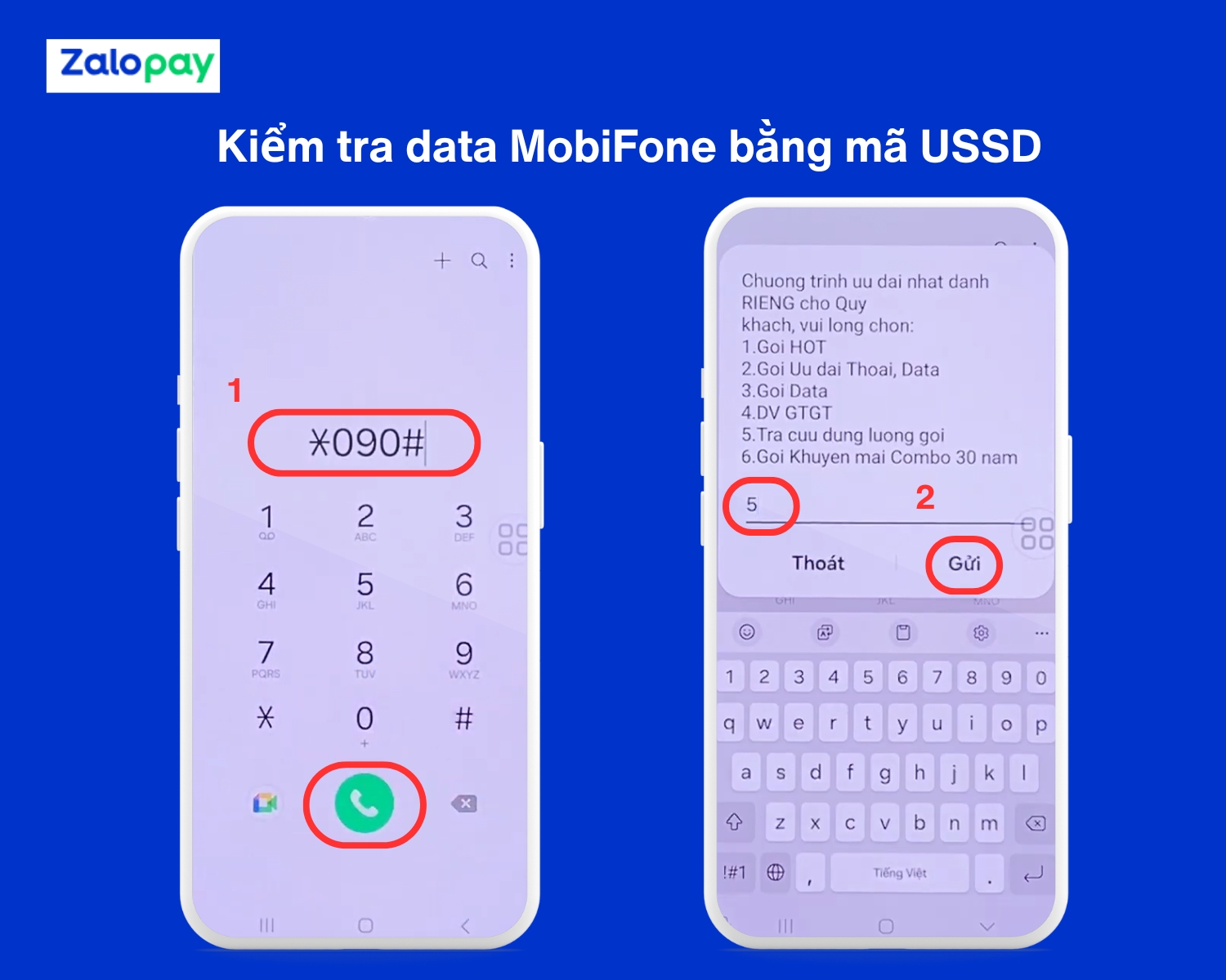 Kiểm tra data Mobi bằng mã USSD