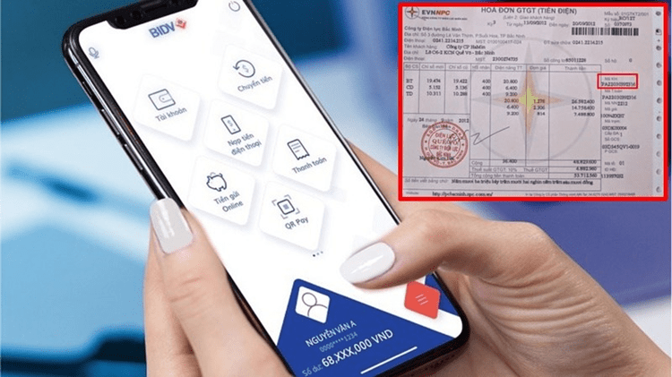 Đóng tiền điện qua app BIDV Smart Banking