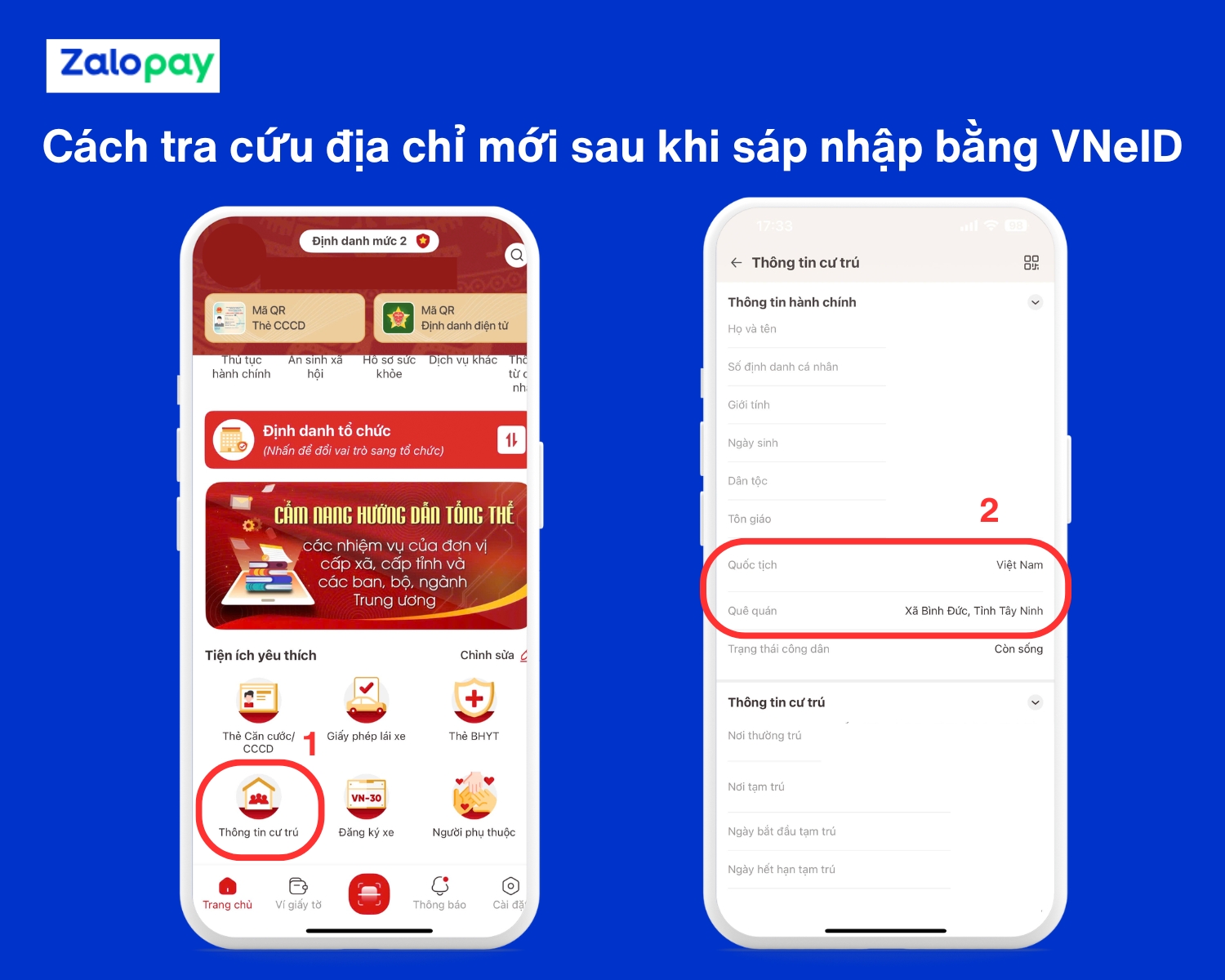 tra cứu qua ứng dụng VNeID