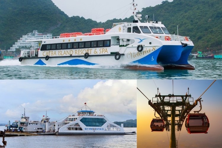 Phương tiện di chuyển đến đảo Cát Bà