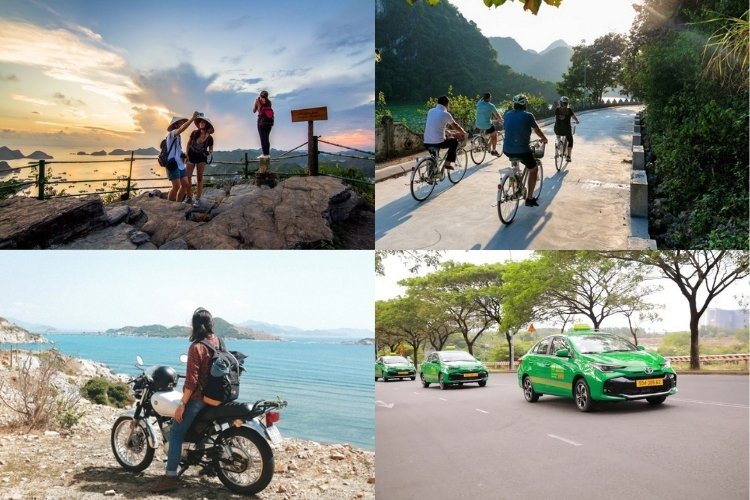 di chuyển trên đảo Cát Bà