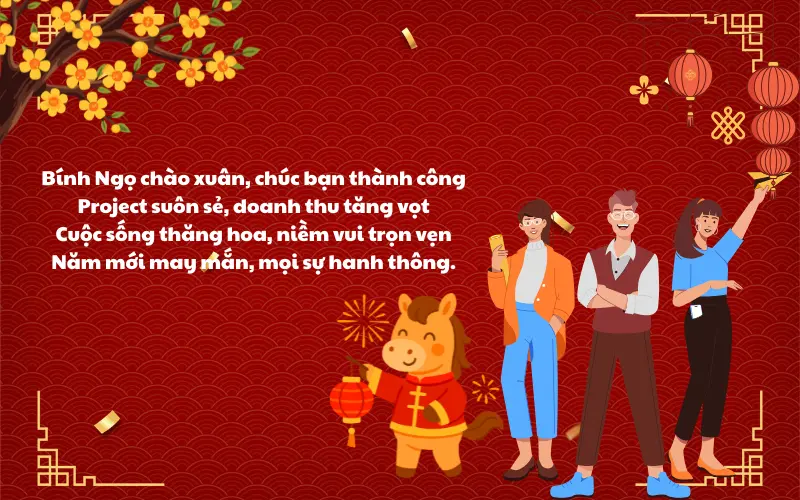 Chúc Tết đồng nghiệp 2026 bằng thơ