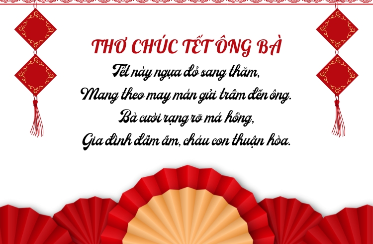 Thơ chúc Tết ông, bà hay, ấn tượng