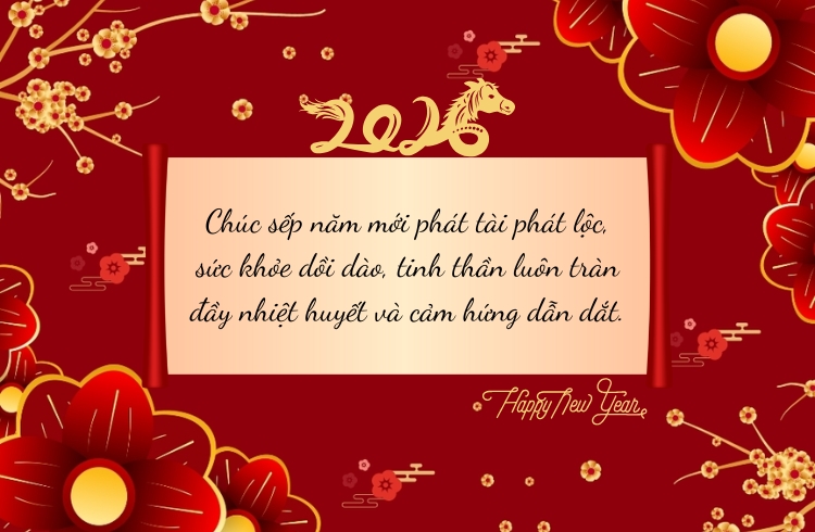 Lời chúc Tết sếp hay, ý nghĩa