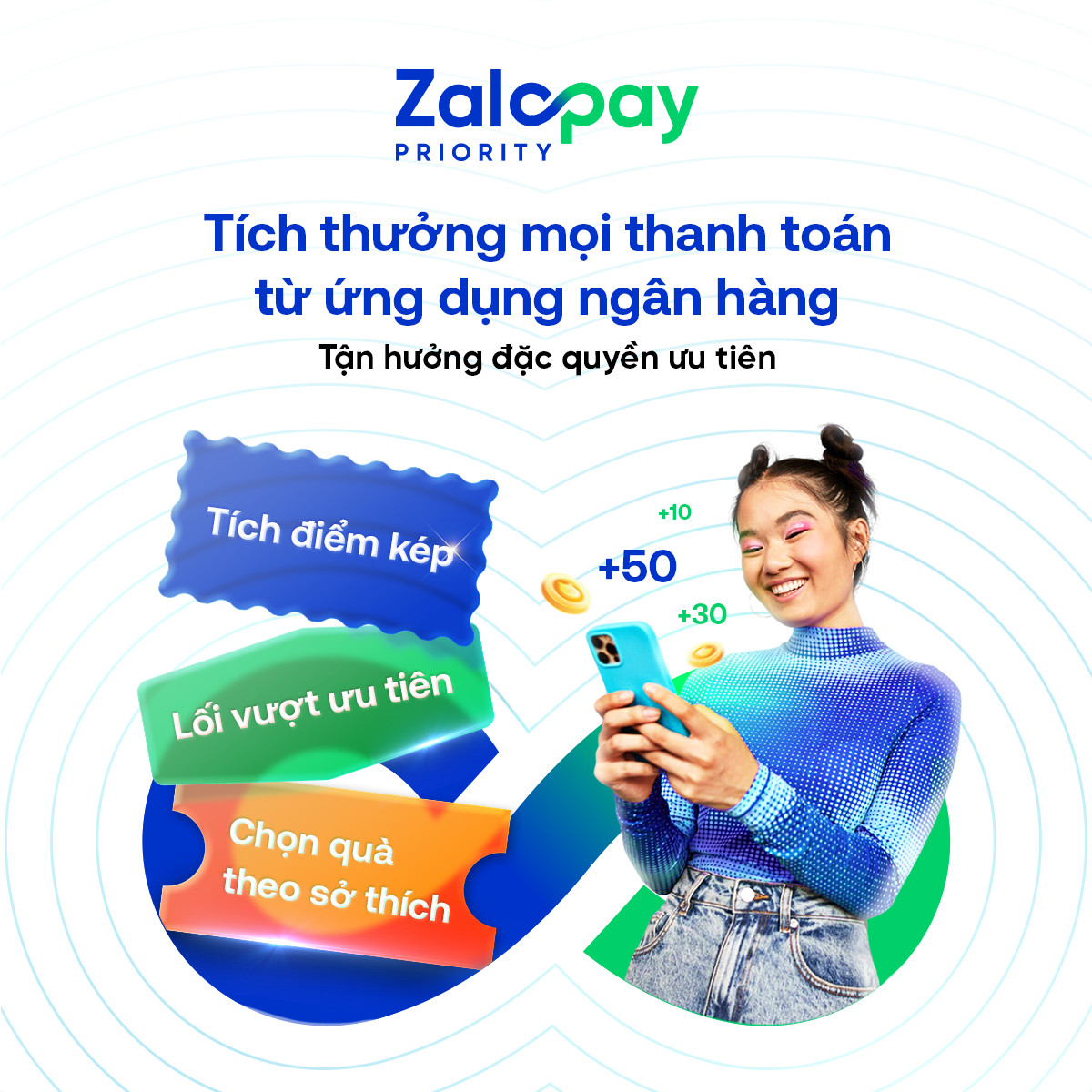 Tích thưởng mọi thanh toán cùng Zalopay