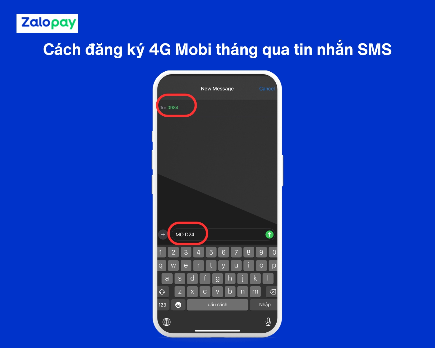 Cách đăng ký 4G/5G Mobi tháng qua tin nhắn SMS