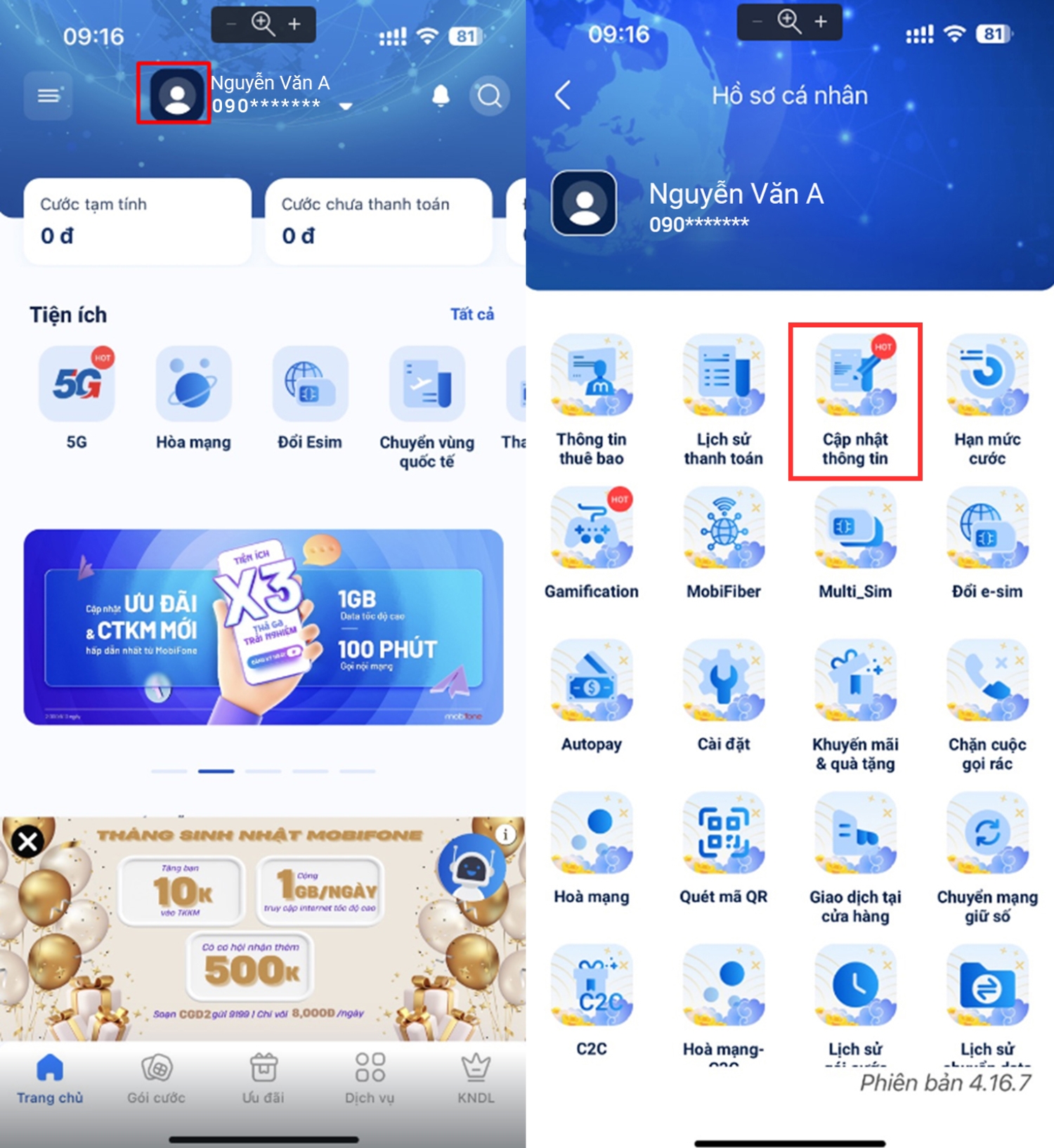 Cách đăng ký SIM MobiFone chính chủ online tại nhà qua My MobiFone