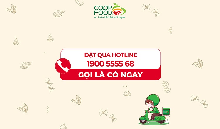 Mua hàng Coop Food online qua những đầu số hotline sau đây