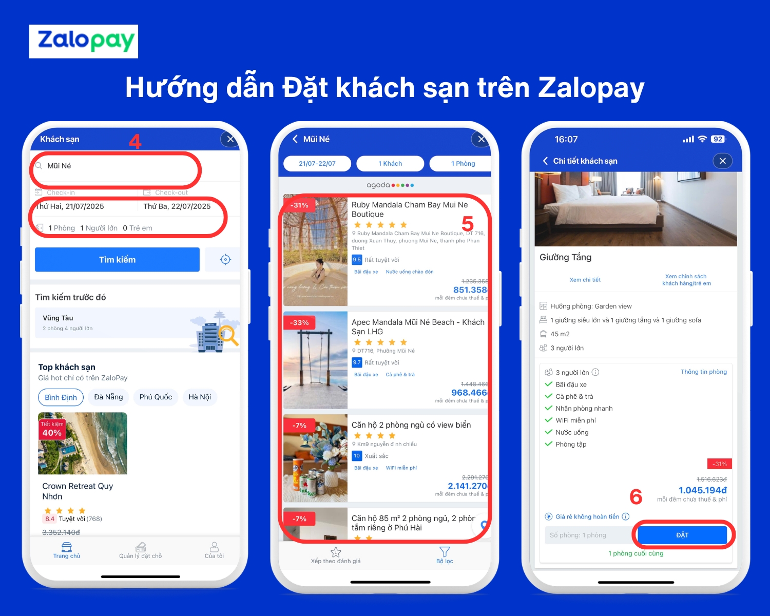 Đặt phòng khách sạn