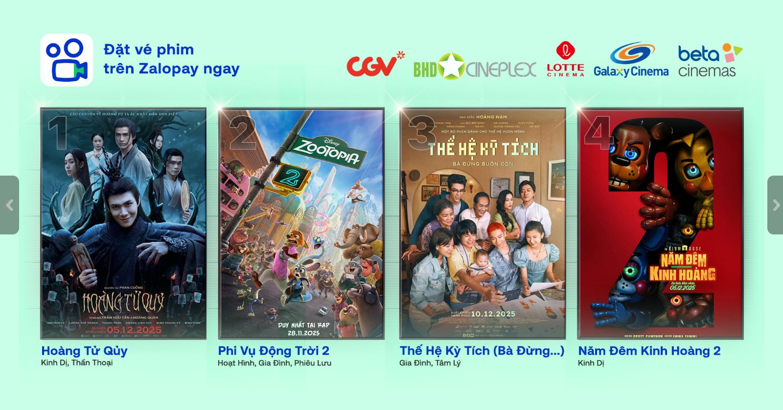 Phim chiếu rạp mới nhất