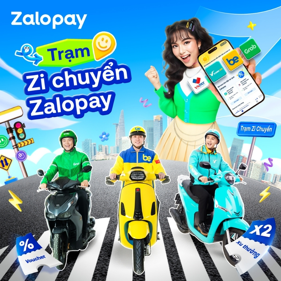 Di chuyển siêu tiết kiệm cùng Zalopay