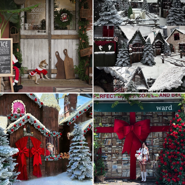 quán cafe trang trí Giáng sinh ở TP.HCM