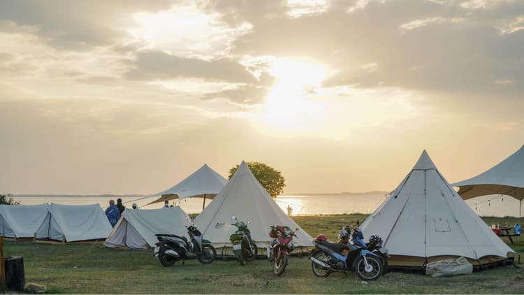 Kinh nghiệm thuê lều trại qua đêm