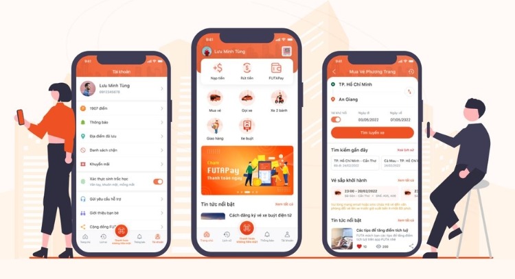 FUTA - Ứng dụng gọi xe công nghệ, mua vé Phương Trang