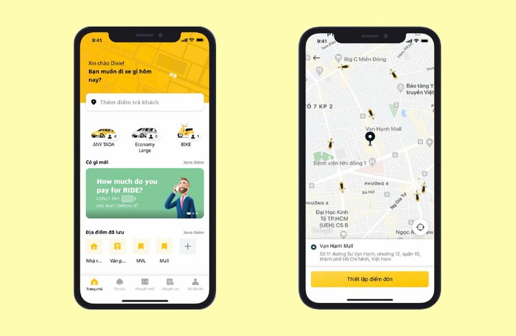 TADA - App đặt xe máy giá rẻ