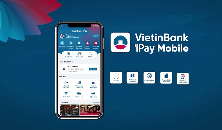 Chuyển khoản VietinBank bằng Mobile banking