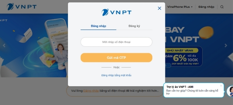 Kiểm tra data VinaPhone qua website