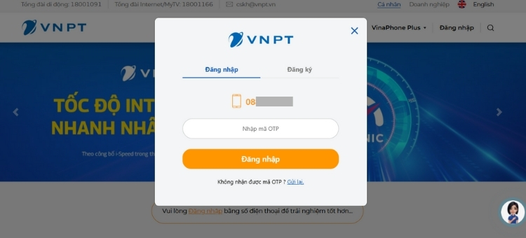 Kiểm tra data VinaPhone qua website