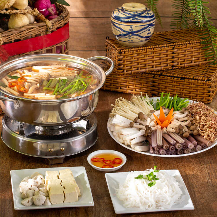 Lẩu nấm thanh đạm
