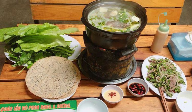 Quán lẩu bò Phan Rang Đà Lạt