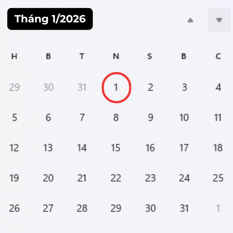 Lịch nghỉ Tết Dương lịch 2026 chính thức