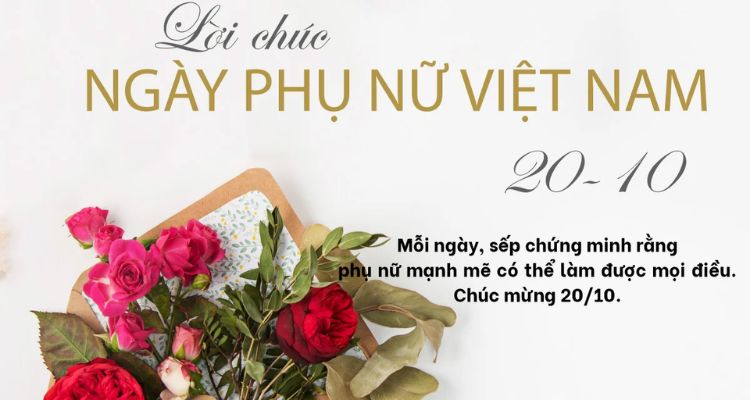 Lời chúc 20/10 cho sếp nữ